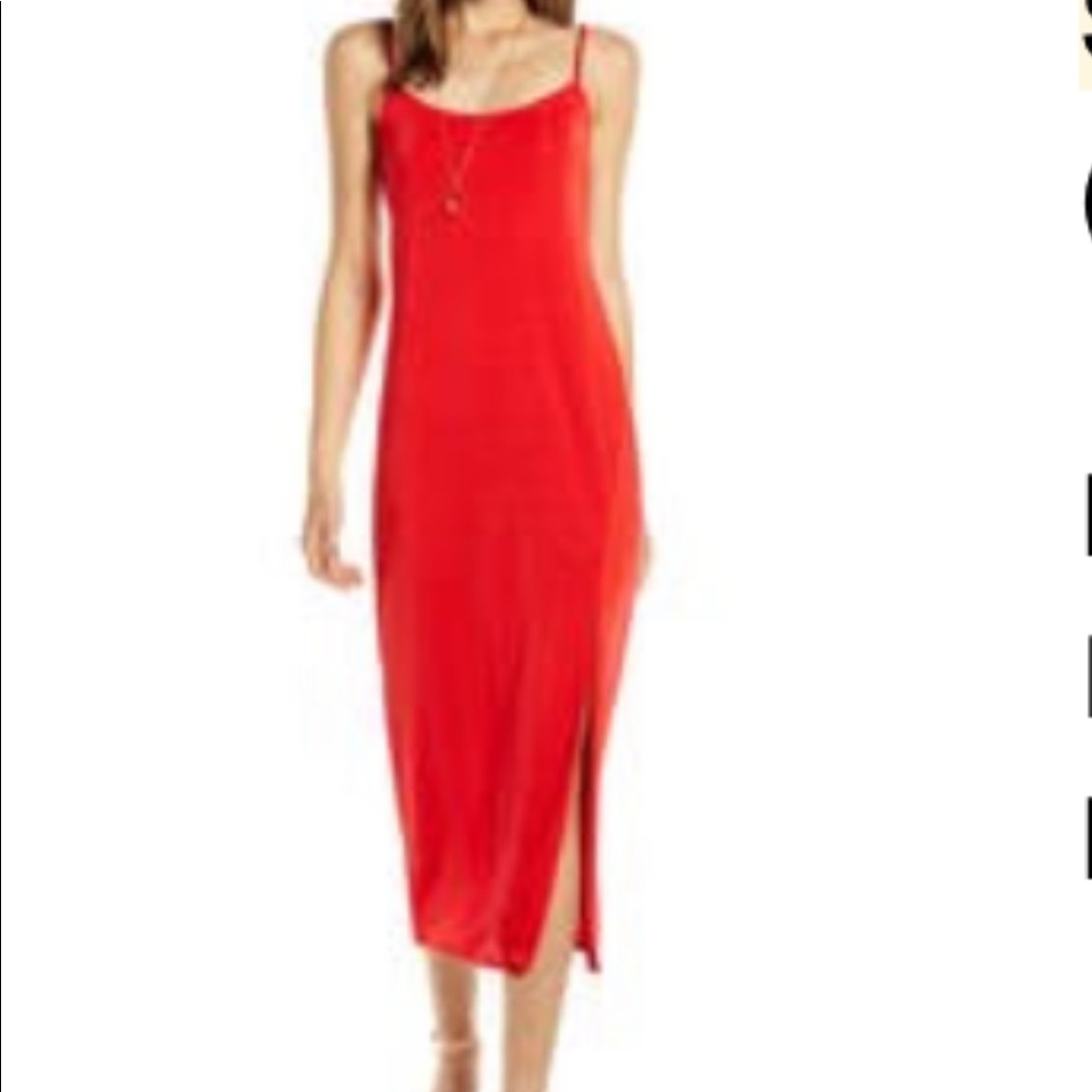 Something Navy red poppy dress